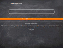 Tablet Screenshot of miraclegel.com